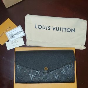 NEW LV SARAH EMP NOIR WALLET